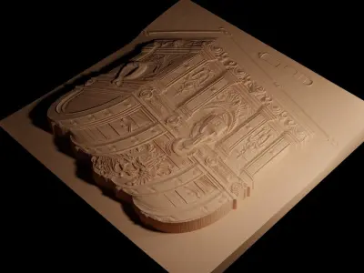 Treasure Chest CNC 3d Print High Relief Sand Casting 3D print model