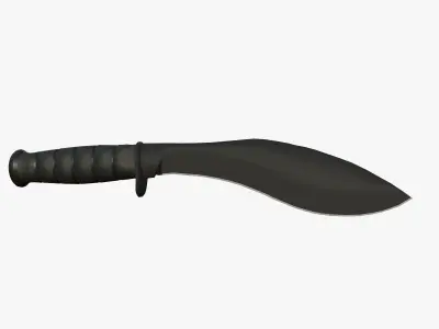 Kukri knife Low-poly 3D model get