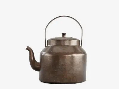 Used Stainless Steel Kettle  3D model