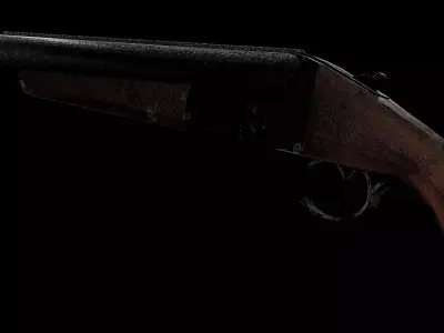 Shotgun 3D model buy