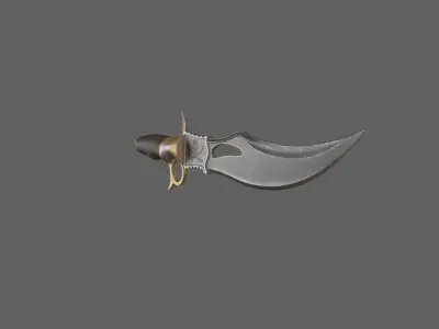 Combat Knife  Low-poly 3D model
