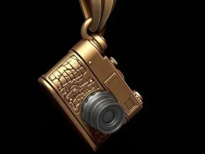 photo camera pendant 3D print model