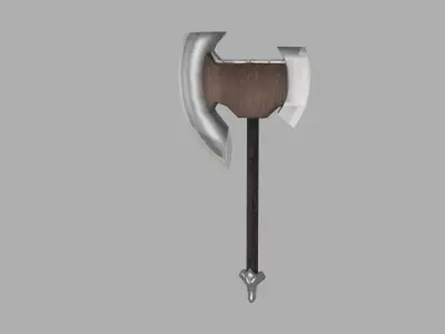 axe low poly Low-poly 3D model get
