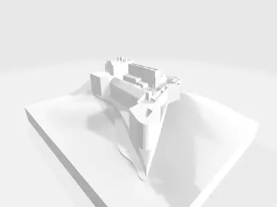 Citadelle Laferriere Fortress  Low-poly 3D model