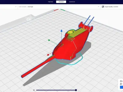 weapon artillery 3D print model