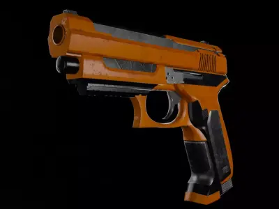 Sci-fi Pistol 3D Model 3D model