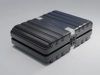 Sci-Fi Case 2 Low-poly 3D model