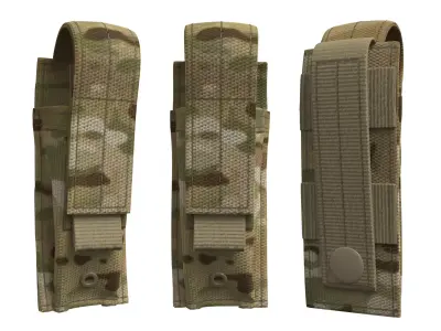 Tactical Pistol Mag Pouch - Marvelous Designer 3D model