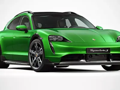 Porsche Taycan Turbo S 2022 3D model