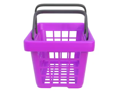 Shopping basket 07 3D model