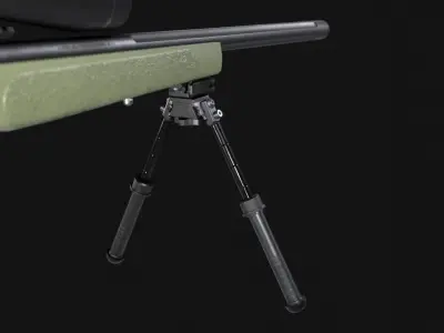 FN SPR A3G Sniper Rifle - Game Asset Low-poly 3D model
