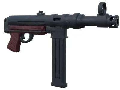 Toon MP40 Low-poly 3D model