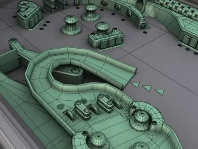 Pinball table 3D model