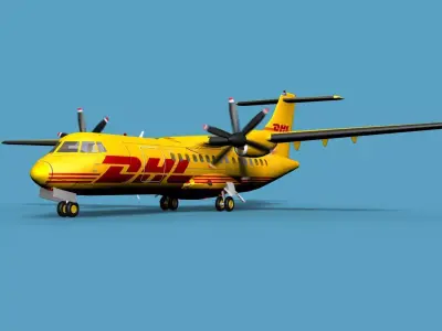 ATR  ATR-42-500 DHL Cargo 3D model