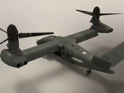 Bell V-280 Valor Low-poly 3D model