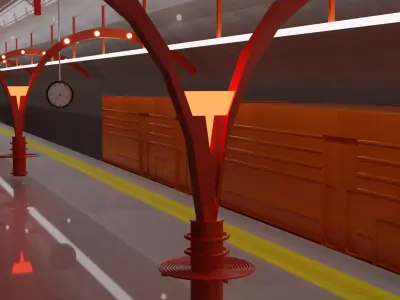 Real Subway in Istanbul 3D model