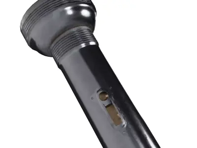 Bright Star Nickel Plated Flashlight Low-poly 3D model