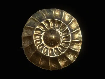 Damascus Scimitar - Game Ready Low-poly 3D model