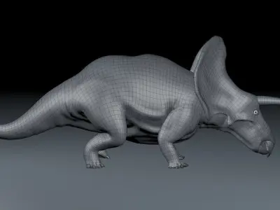 Triceratops dinosaur 3D model buy