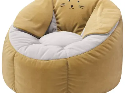 Rabbit bean bag chairs 3D model