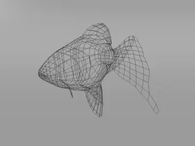 Goldfish Low-poly 3D model purchase