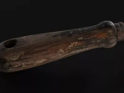 Vintage Gardening Hand Shovel 3D model