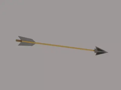 Bow Arrow Low-poly 3D model