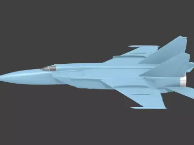 mig-25 foxbat 3D print model