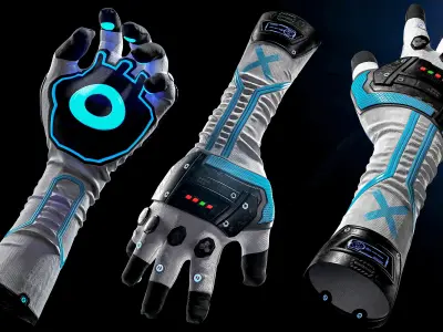 Tutorial Clo3d and MD Sci Fi gloves  modeling and texturing 3D model