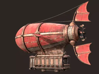 Airship Scarlet Sails 3D model
