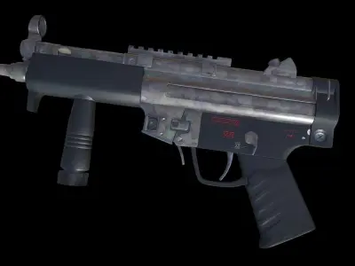MP5 A4- Game Ready - Low-poly 3D model