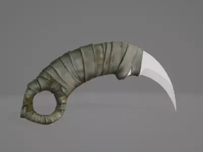 Bandage Karambit  - High Poly 3D model