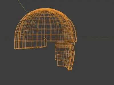 shinee reinbow sporten helmet Low-poly 3D model