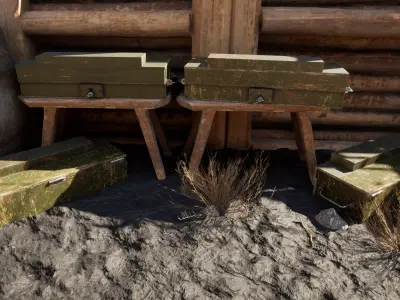 Soviet Union WW2 YAM-5 Anti-Tank Mine 3D model
