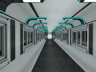 Sci Fi Interior Free 3D model