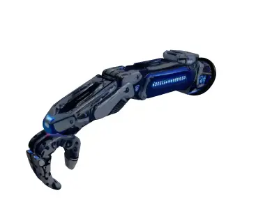 Futuristic Cybernetic Arm Model 3D model purchase