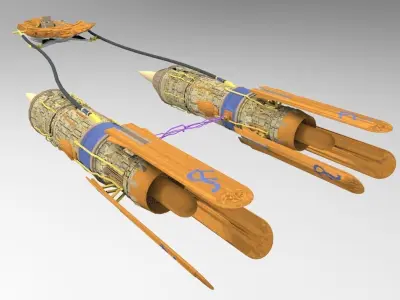 Starwar Pod Racer Hover Jet 3D model