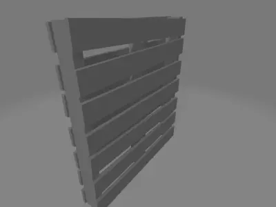Free Untextured Pallet Free 3D model