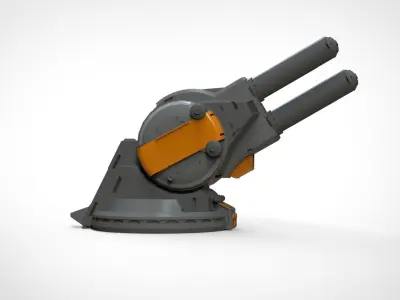 Strogg Cannon Free 3D model