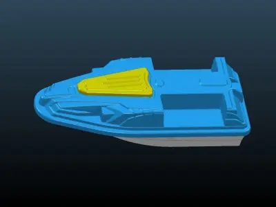 Ship for the introduction of bait 3D model
