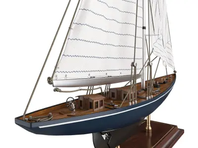 Decorative sailing yacht Velsheda 1933 3D model