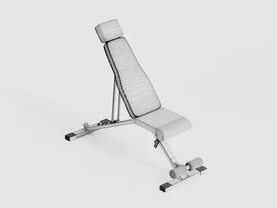 Adjustable Workout Bench Equipment 3D model