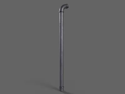PBR Pipe Weapon V1a Low-poly 3D model