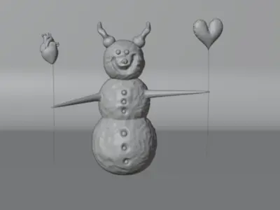 SNOWMAN 3D model purchase