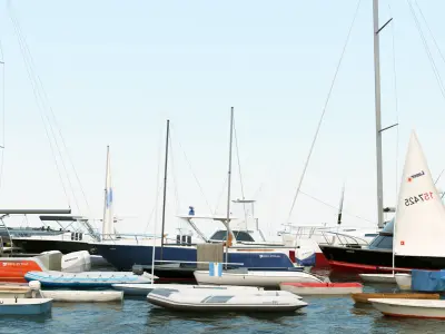 25 Yacht and Boats models collection 3D model