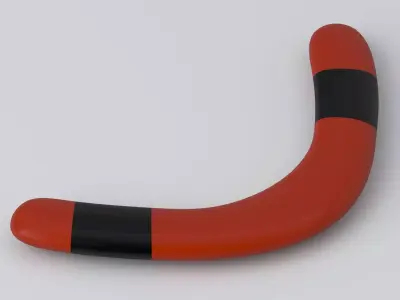 Boomerang red 3D model