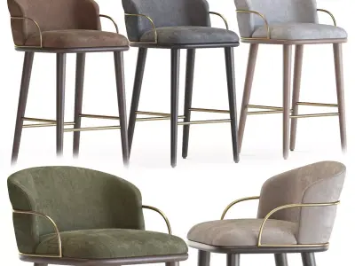 ARVEN BAR STOOL 3D model