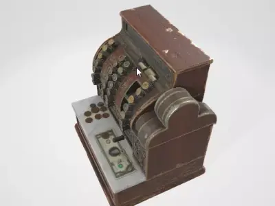 Vintage Cash Register 3D Model 3D model