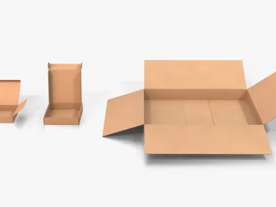  Cardboard Box Collection - Flat Form Mix 