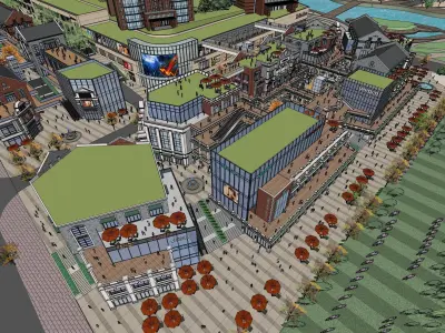 Sketchup Residential Complex T5 3D model